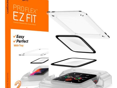 Spigen ProFlex EZ Fit 2 stk. Skærmbeskyttelse Apple Watch SE   6   5   4 (44mm) - Gennemsigtig Hot on Sale