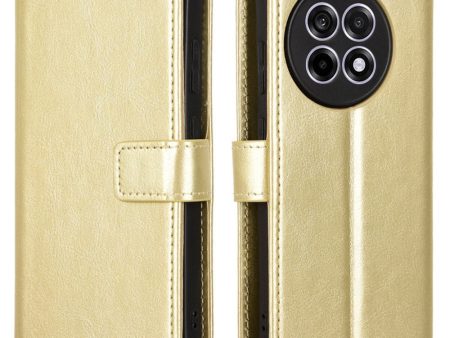 EIDERWOOD OnePlus 13R 5G Lædertekstur Flipcover - Guld Sale