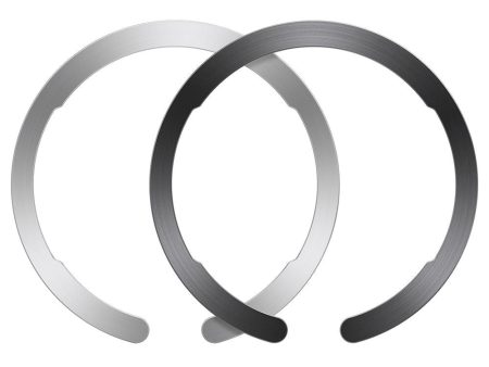 ESR Halolock MagSafe Kompatibel Magnetisk Ring - 2 Pack - Sort   Sølv For Sale