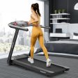 4.75HP Folding Treadmill with Preset Programs Touch Screen Control-Black Online now