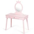 Kids Vanity Makeup Table and Chair Set Make Up Stool Online