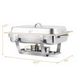 2 Packs Stainless Steel Full-Size Chafing Dish For Discount