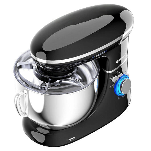 6.3 Qt 6 Speed 660W  Tilt-Head Food Stand Mixer-Black For Discount