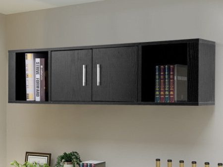 Wall Mounted Floating 2 Door Desk Hutch Storage Shelves Online Sale