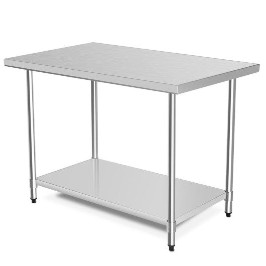 30 x 48 Inch Stainless Steel Table Commercial Kitchen Worktable Supply