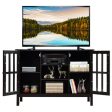 Wooden TV Stand Console Cabinet for 50 Inch TV-Brown Online Sale