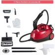 2000W Heavy Duty Multi-purpose Steam Cleaner Mop with Detachable Handheld Unit-Red Hot on Sale