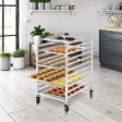 10 Sheets Aluminum Rolling Bakery Pan Rack on Sale