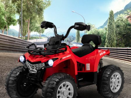 12V Kids Ride On ATV 4 Wheeler with MP3 and Headlights-Red Online now