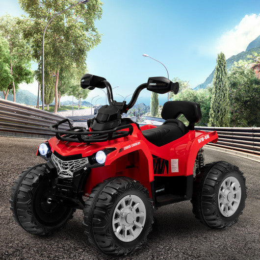 12V Kids Ride On ATV 4 Wheeler with MP3 and Headlights-Red Online now