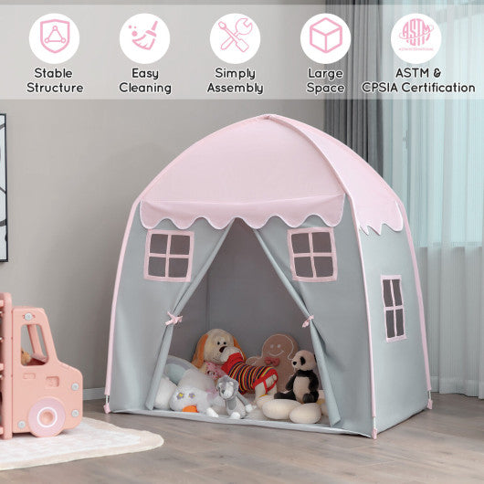 Portable Indoor Kids Play Castle Tent-Pink on Sale