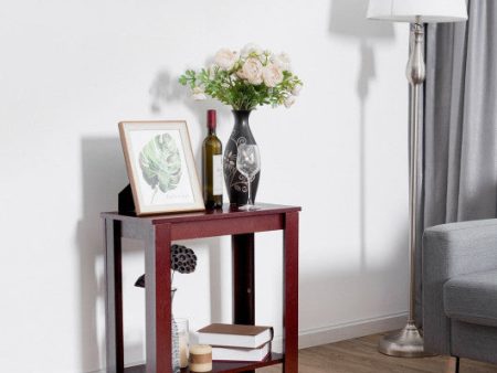 2-Tier Modern Compact End Table with Storage Shelf-Espresso Hot on Sale