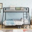 Black Heavy Duty Twin Over Full Metal Bunk Bed Online Sale