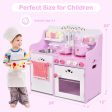 Kids Wooden Kitchen Toy Strawberry Pretend Cooking Playset Sale