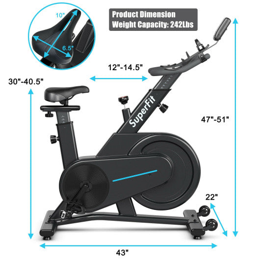 Magnetic Exercise Bike with Adjustable Seat and Handle Sale