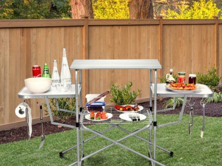 Foldable Outdoor BBQ Table Grilling Stand For Discount