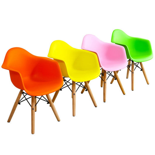 5 Piece Kids Mid-Century Colorful Table Chair Set Online