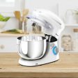 6.3 Quart Tilt-Head Food Stand Mixer 6 Speed 660W-White For Cheap