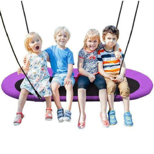 60 Inch Saucer Surf Outdoor Adjustable Swing Set-Purple Sale