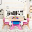 In Outdoor 3-Piece Plastic Children Play Table & Chair Set Hot on Sale