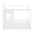 White Wood Twin Four Poster Bed Frame Online