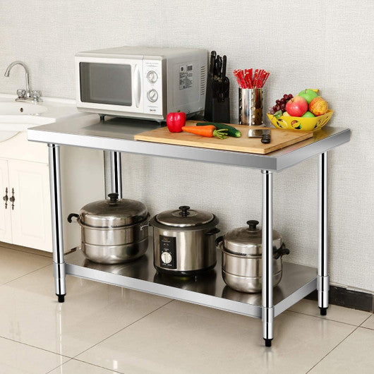 24 x 36 Inch Stainless Steel Commercial Kitchen Food Prep Table on Sale