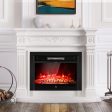 28.5 Inch Electric Fireplace Recessed with 3 Flame Colors Cheap