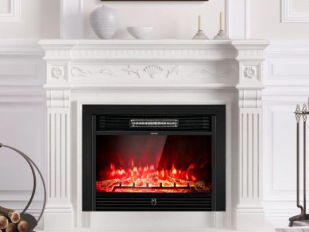 28.5 Inch Electric Fireplace Recessed with 3 Flame Colors Cheap