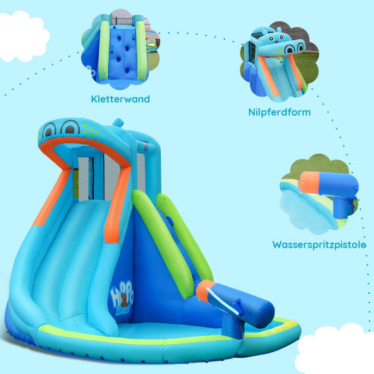 Inflatable Water Pool with Splash and Slide Without Blower Online Hot Sale