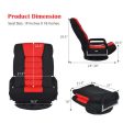 360-Degree Swivel Gaming Floor Chair with Foldable Adjustable Backrest-Red Online Hot Sale