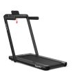 2-in-1 Electric Motorized Folding Treadmill with Dual Display-Black Discount