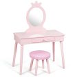 Kids Vanity Makeup Table and Chair Set Make Up Stool Online