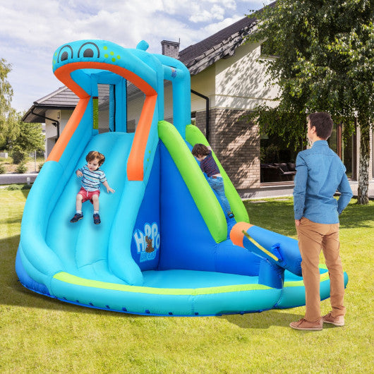 Inflatable Water Pool with Splash and Slide Without Blower Online Hot Sale