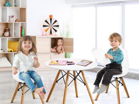 Kid s Modern Dining Table Set with 2 Armless Chairs Online Hot Sale