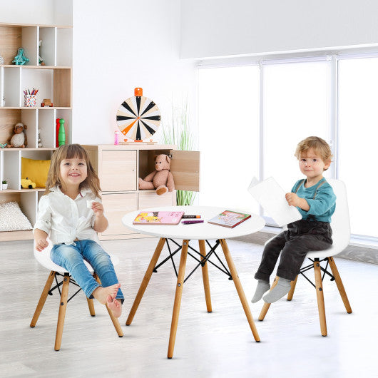 Kid s Modern Dining Table Set with 2 Armless Chairs Online Hot Sale