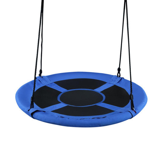 40 Inch Flying Saucer Tree Swing Indoor Outdoor Play Set-Blue For Cheap