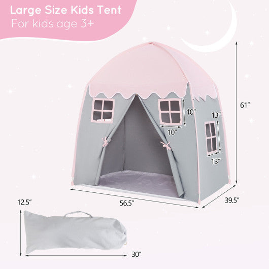 Portable Indoor Kids Play Castle Tent-Pink on Sale