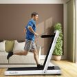 4.75HP 2 In 1 Folding Treadmill with Remote APP Control-White Discount