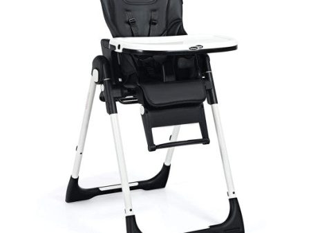 4-in-1 High Chair–Booster Seat with Adjustable Height and Recline-Black Online now