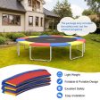 8 Feet Trampoline Spring Safety Cover without Holes-Multicolor Hot on Sale