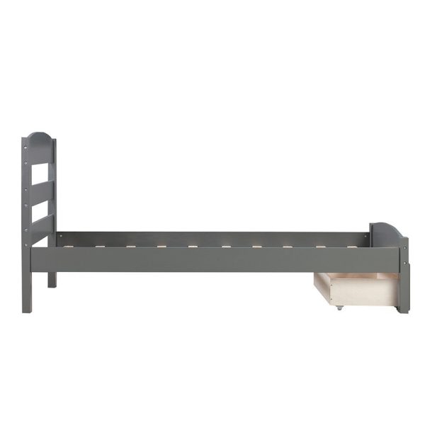 Gray Wood Twin Bed Frame Online Hot Sale