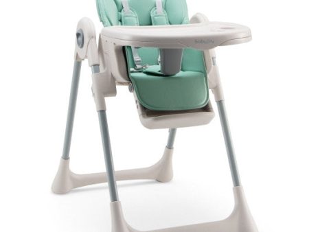 Baby Folding High Chair Dining Chair with Adjustable Height and Footrest-Green Sale