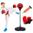 Kids Adjustable Stand Punching Bag Toy Set with Boxing Glove Cheap