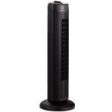 Fantask 35W 28 Inch Quiet Bladeless Oscillating Tower Fan-Black Sale