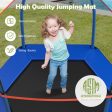 7 Feet Kids Recreational Bounce Jumper Trampoline-Blue on Sale