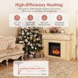 18 Inch Electric Fireplace Inserted with Adjustable LED Flame Fashion