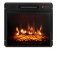 18 Inch Electric Fireplace Inserted with Adjustable LED Flame Fashion