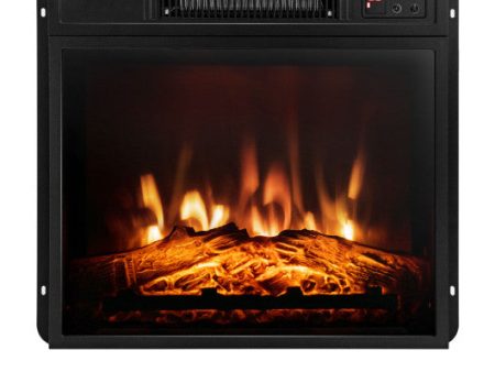 18 Inch Electric Fireplace Inserted with Adjustable LED Flame Fashion