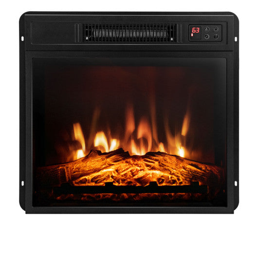 18 Inch Electric Fireplace Inserted with Adjustable LED Flame Fashion