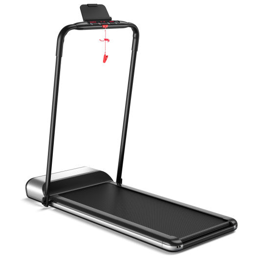 Ultra-thin Electric Folding Motorized Treadmill with LCD Monitor Low Noise Online now